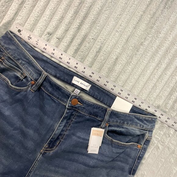 Lane Bryant Fit Genius Straight High-Rise Stretch Jeans Flex Waistband 22 / 24 - Picture 11 of 14